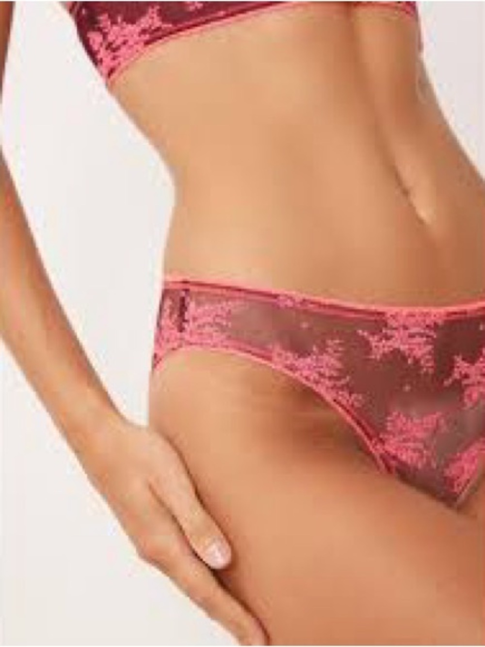 Free People Talk About It Lace Thongs